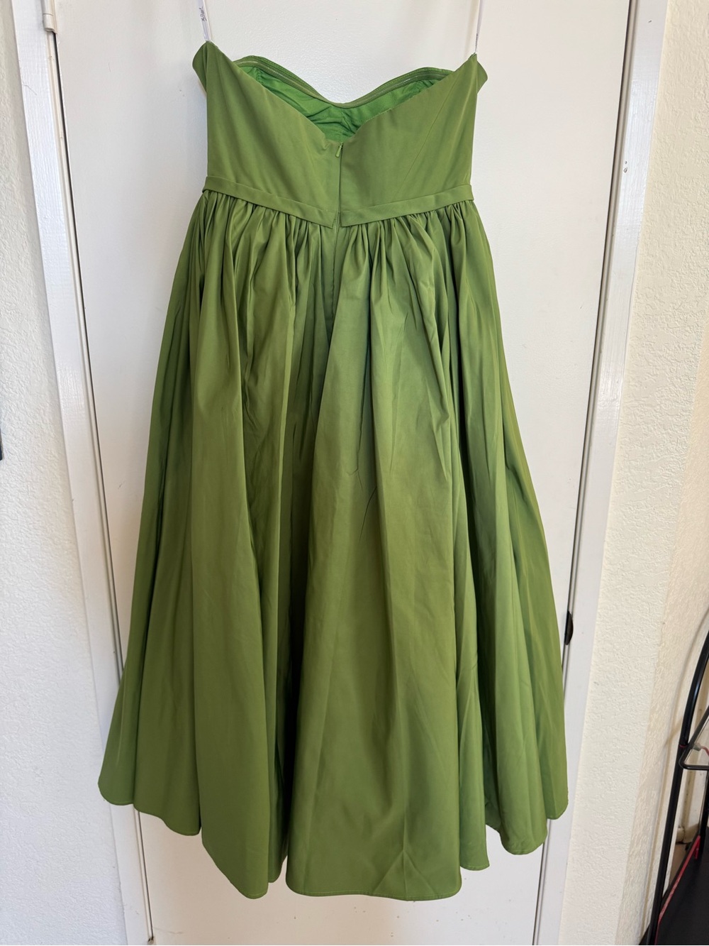 Mac Duggal Strapless Faille Rose Dress - Picture 4 of 10
